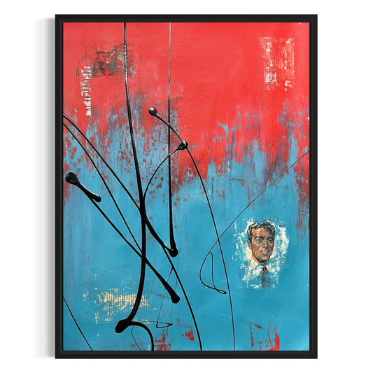Original Mixed Media Abstract Art Painting 18x24 “Colonist" Signed