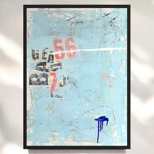Original Mixed Media Abstract Modern Art Painting 18x24 "Burrstone" Signed