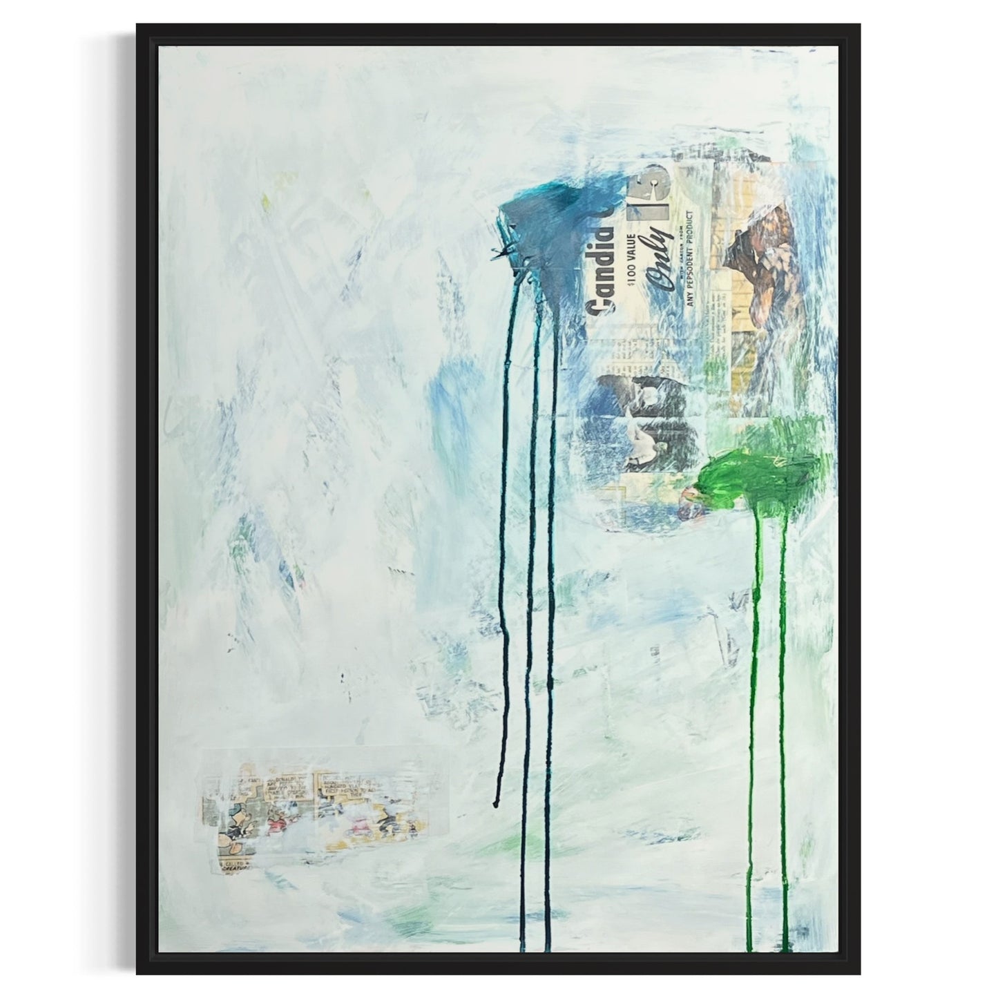 Original Mixed Media Abstract Art Painting 18x24 “Candid" Signed
