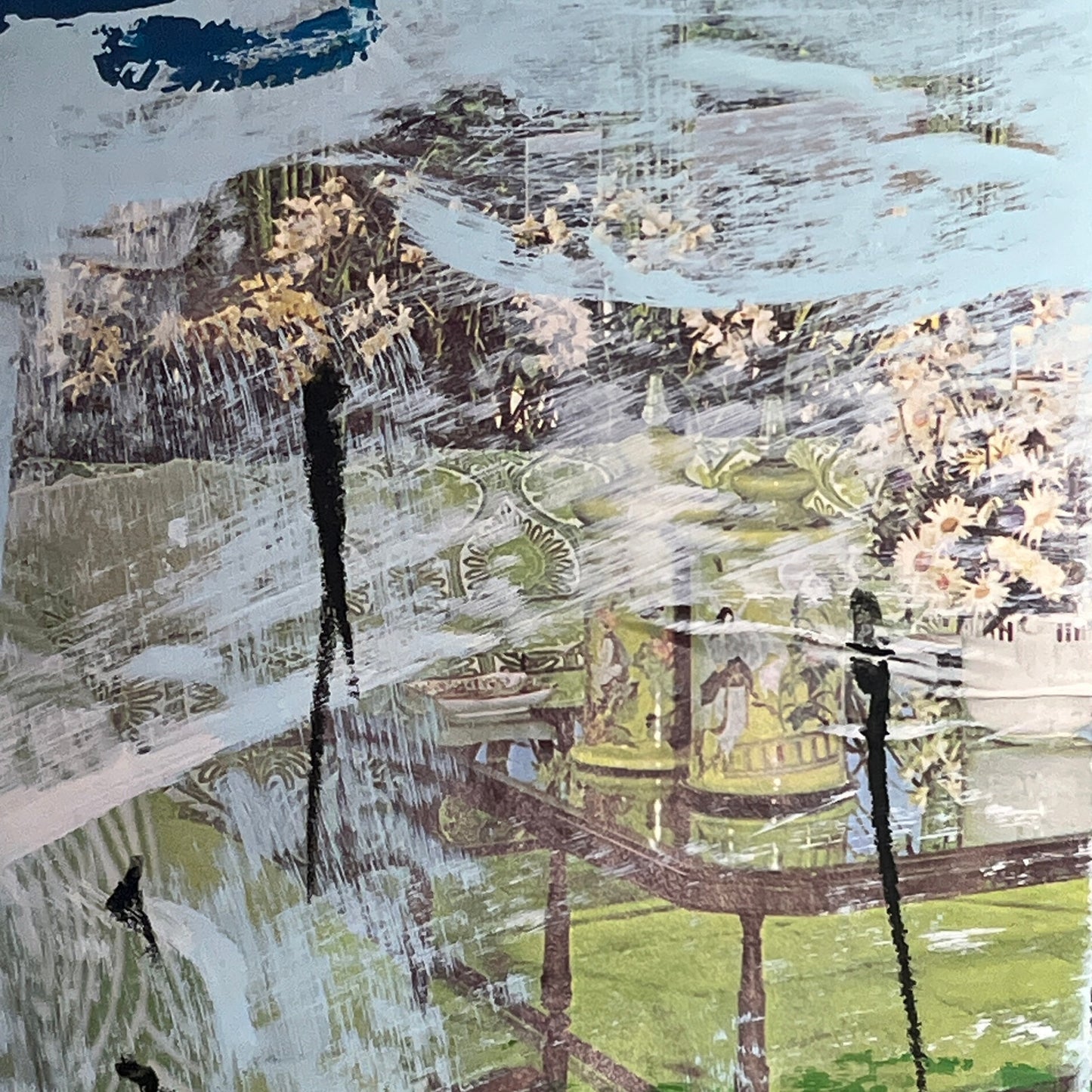 Original Mixed Media Abstract Modern Art Painting 18x24 "Sitology" Signed