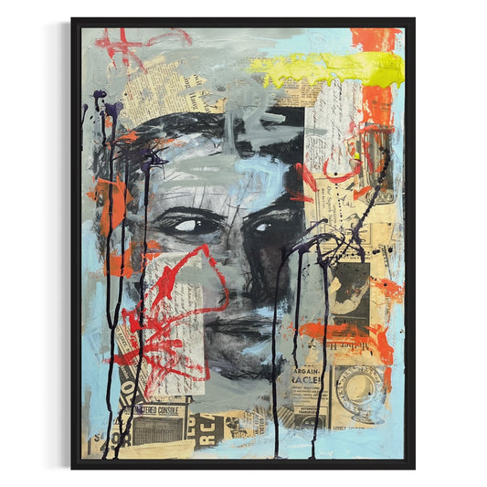 Original Mixed Media Abstract Art Painting 18x24 “Agency" Signed