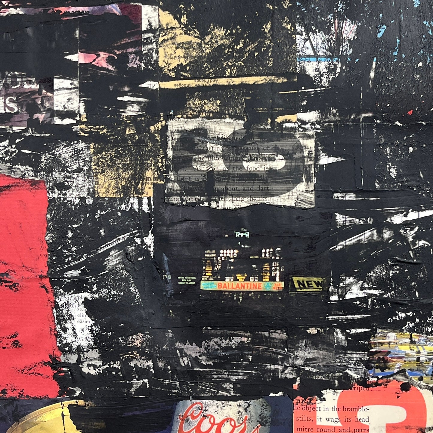 Original Mixed Media Abstract Modern Art Painting 18x24 "Phratry" Signed