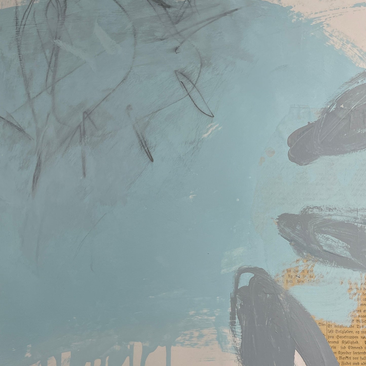 Original Mixed Media Abstract Modern Art Painting 18x24 "Limoniad" Signed