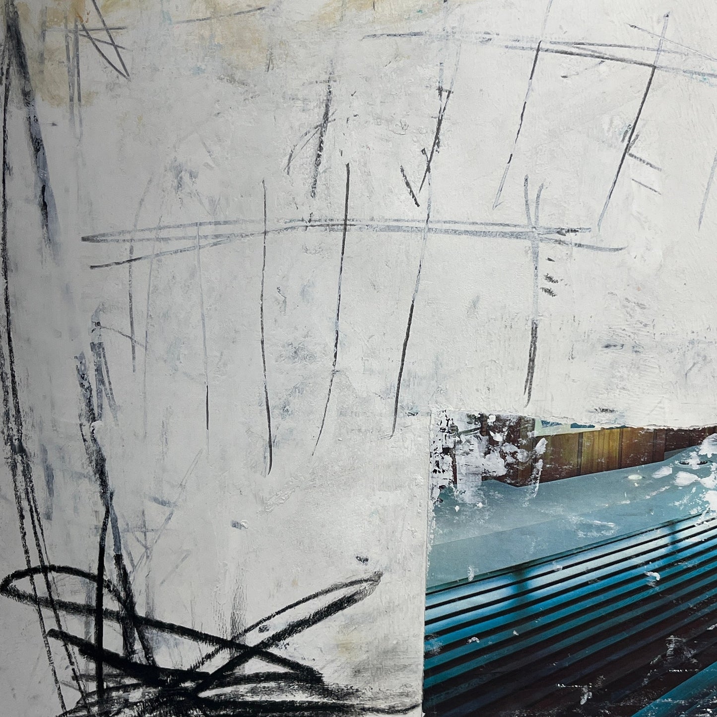 Original Mixed Media Abstract Modern Art Painting 18x24 "Pursuivant" Signed