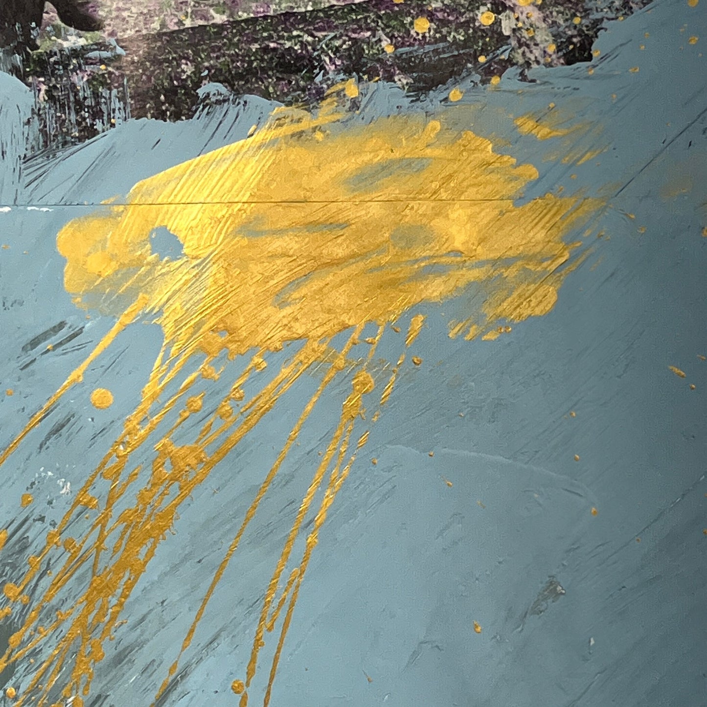 Original Mixed Media Abstract Modern Art Painting 18x24 "Billingsgate" Signed