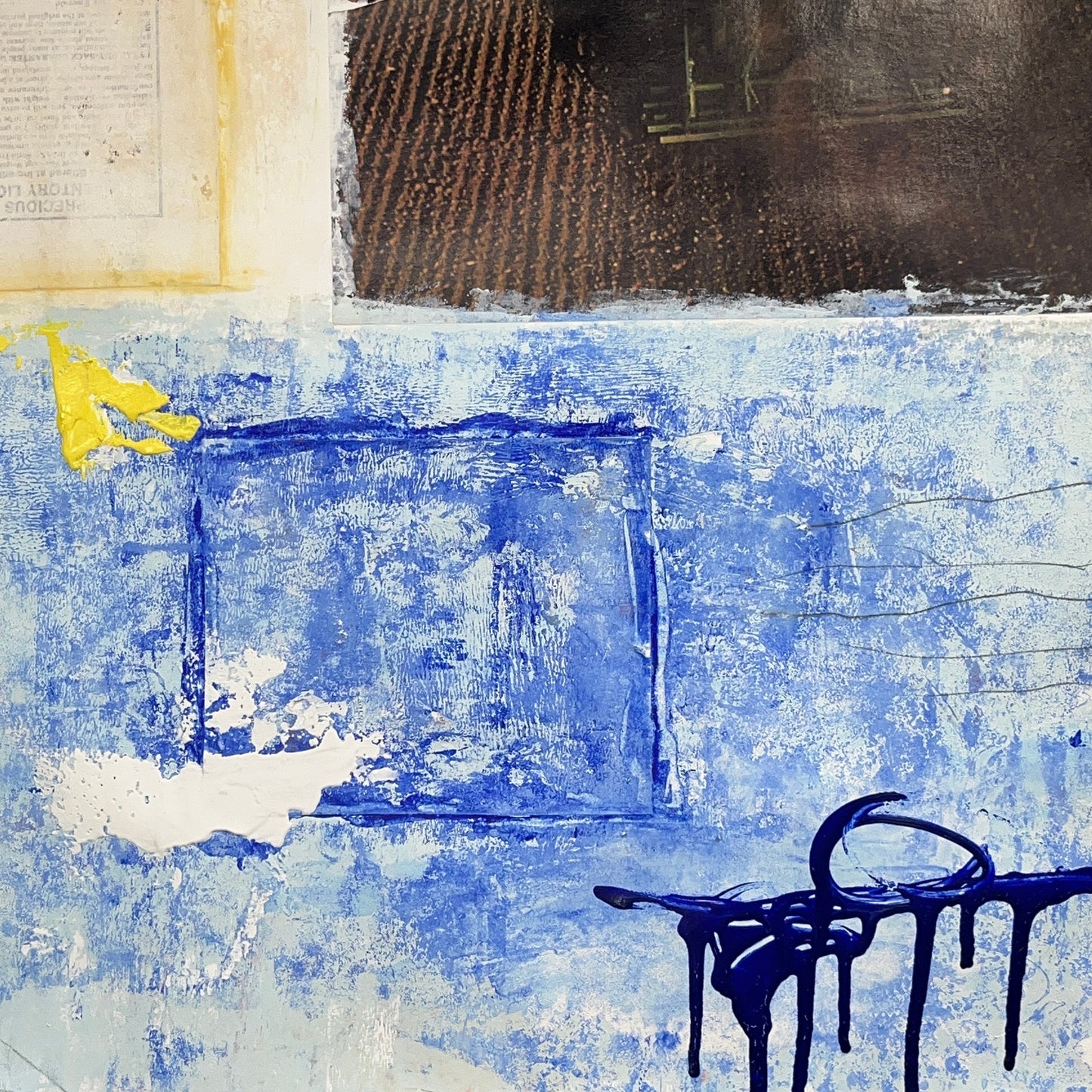 Original Mixed Media Abstract Modern Art Painting 18x24 "Susta" Signed