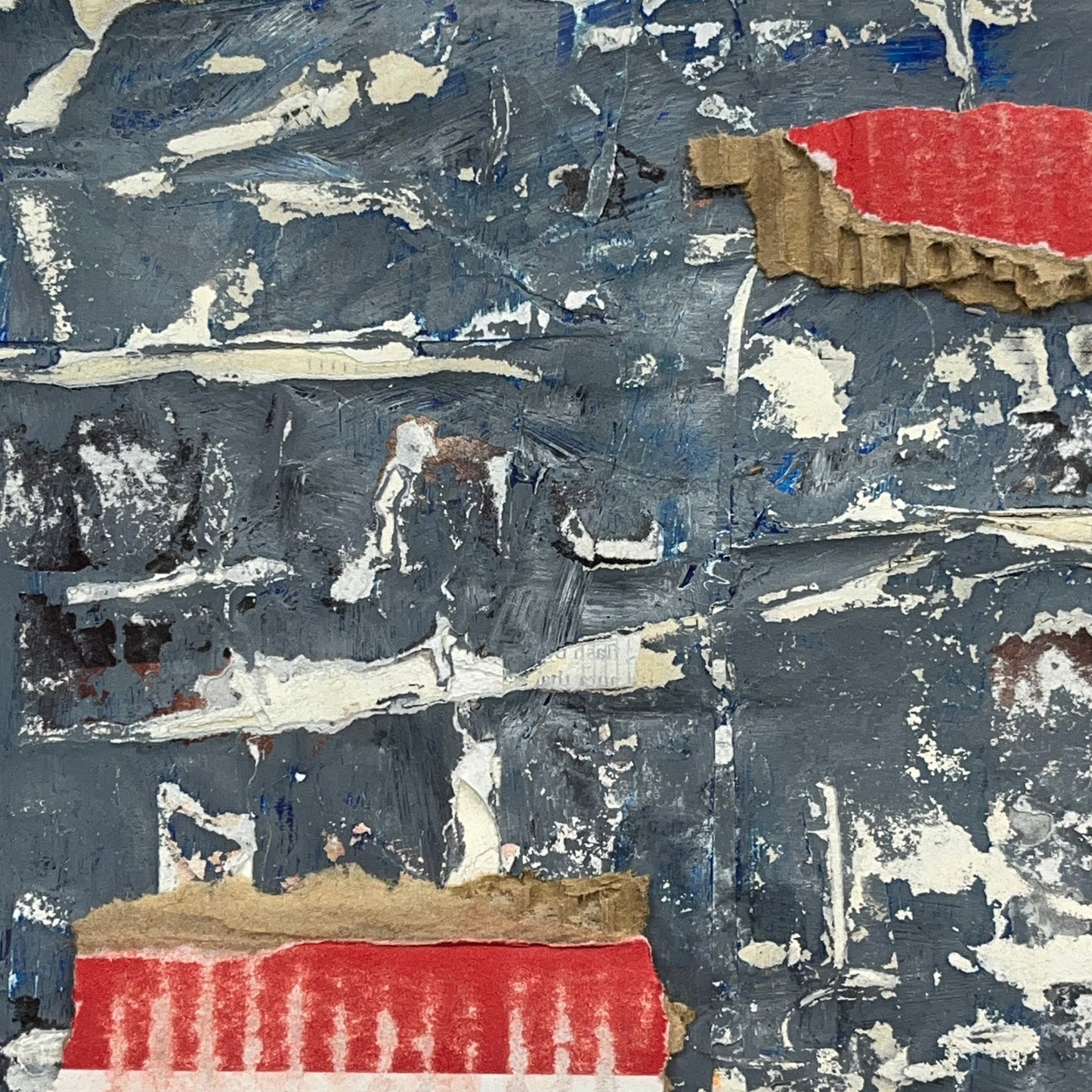 Original Framed Mixed Media Modern Art Collage Painting 8x10 "Realize"