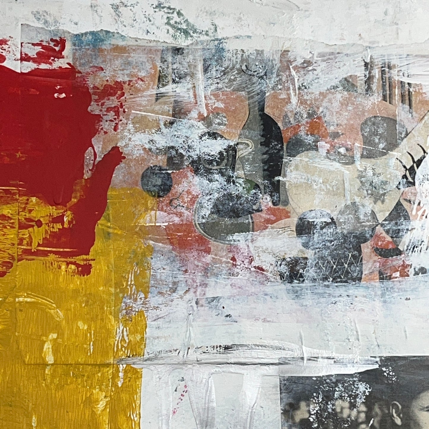 Original Mixed Media Abstract Modern Art Painting 24x36 "Ten" Signed