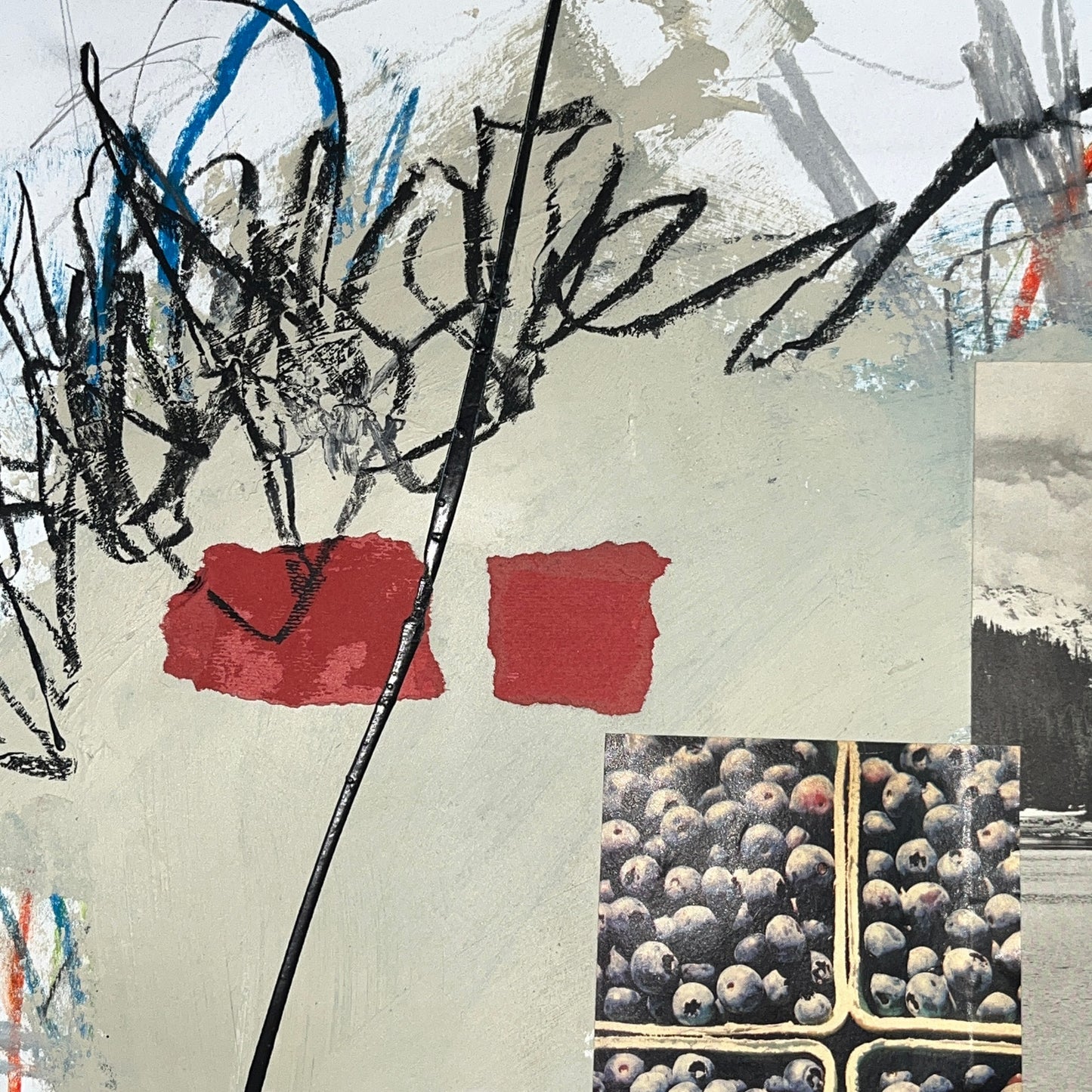 Original Mixed Media Abstract Modern Art Painting 18x24 "Polynia" Signed