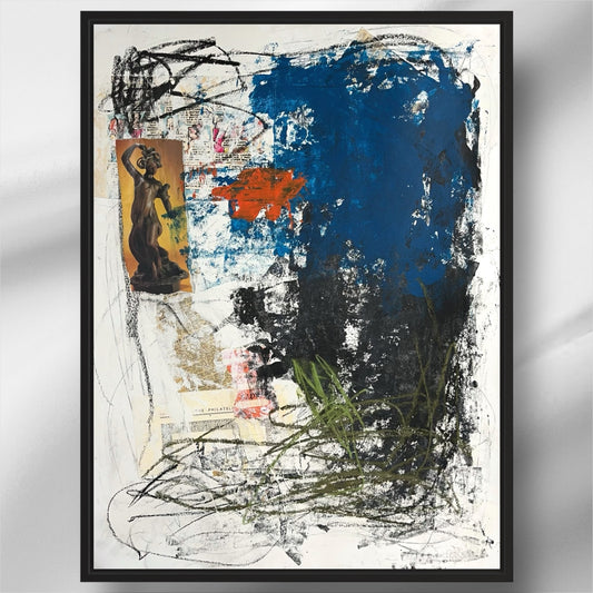 Original Mixed Media Abstract Modern Art Painting 18x24 "Megathermic" Signed