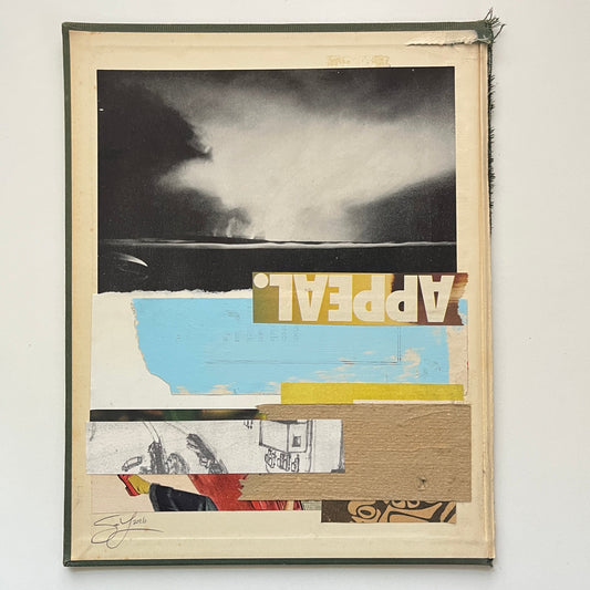 Original Mixed Media Modern Art Collage "Appeal." 8x10.25" Signed