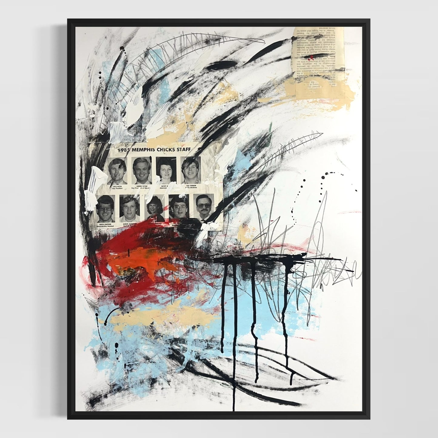 Original Mixed Media Abstract Modern Art Painting 18x24 "Winze" Signed