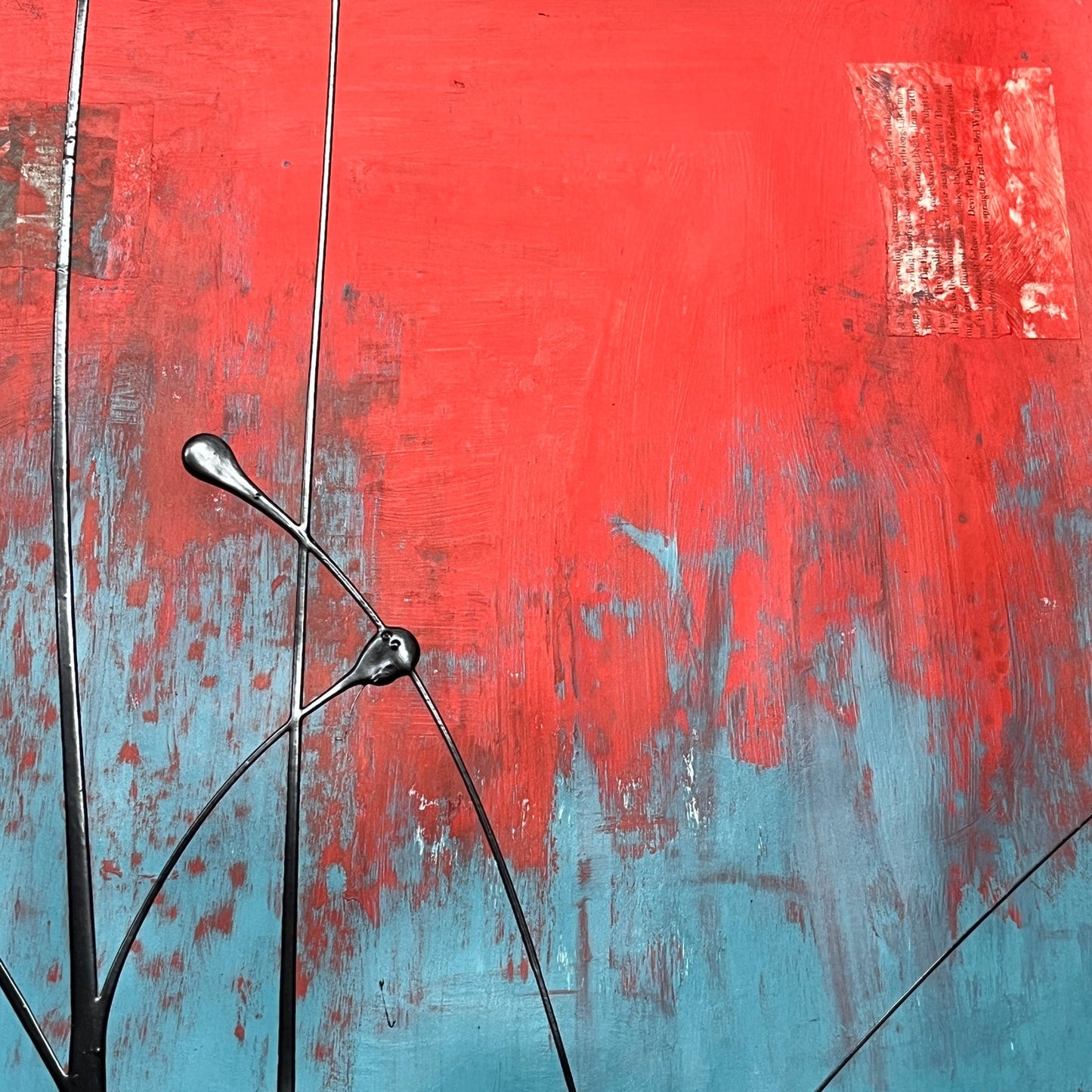 Original Mixed Media Abstract Art Painting 18x24 “Colonist" Signed