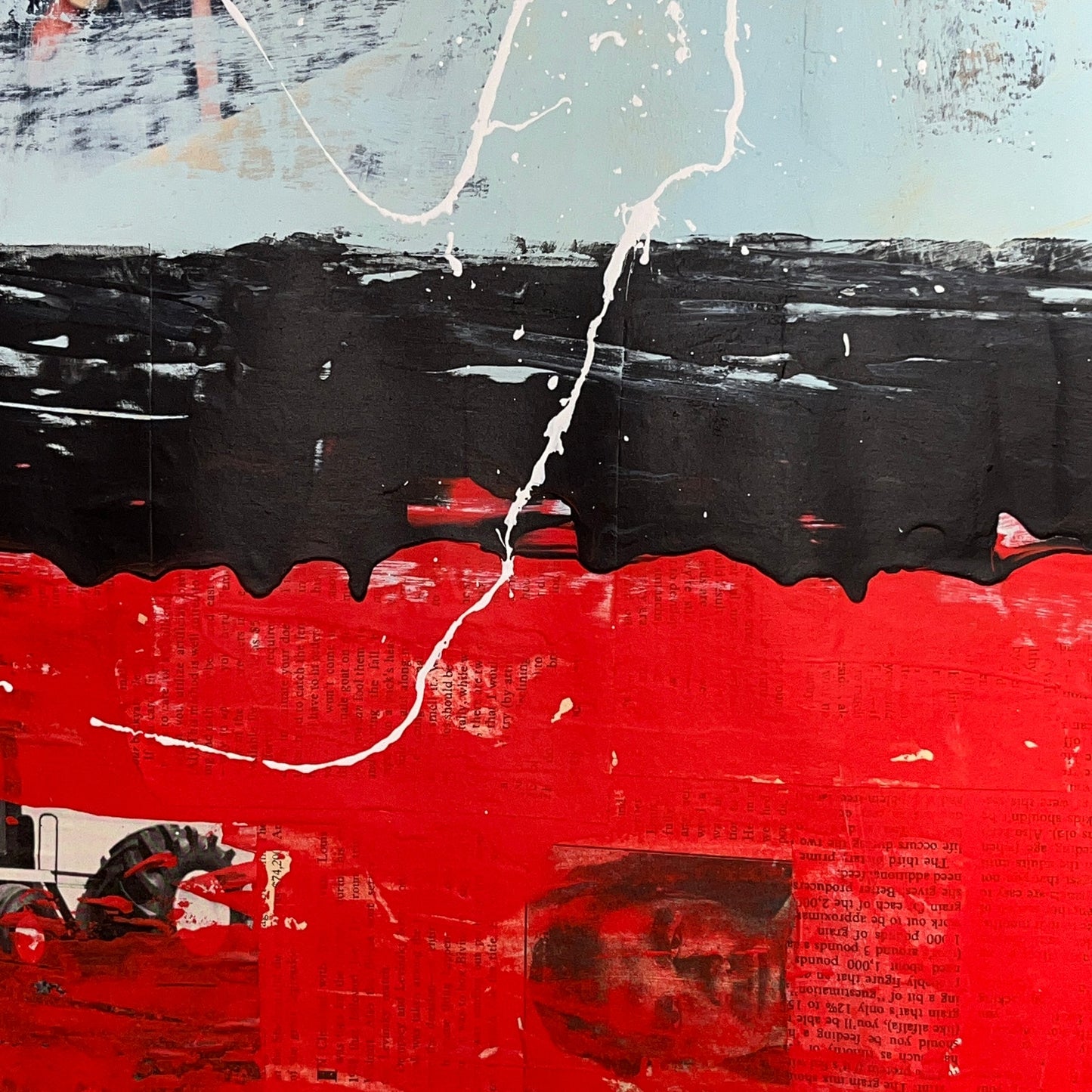 Original Mixed Media Abstract Modern Art Painting 18x24 "Irretiate" Signed