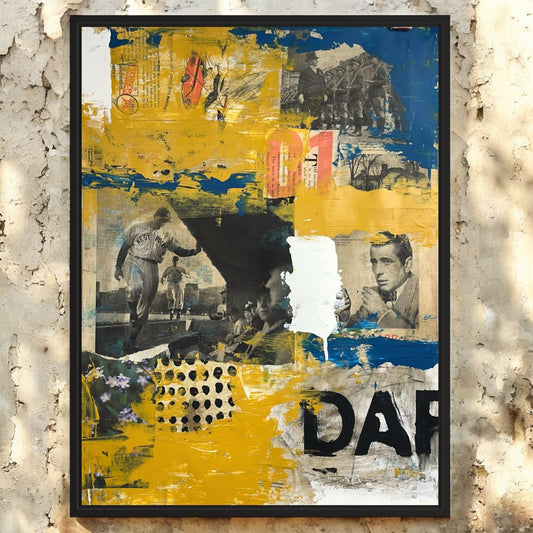 Original Mixed Media Abstract Modern Art Painting 18x24 "DAP" Signed