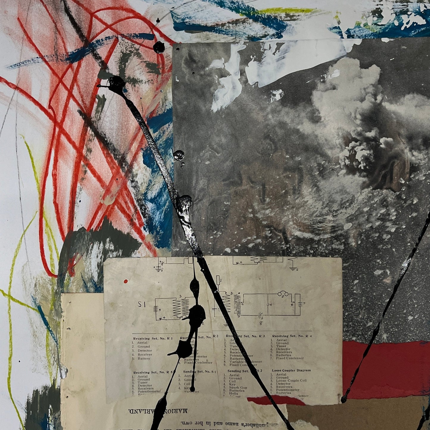 Original Mixed Media Abstract Modern Art Painting 18x24 "Spurion" Signed