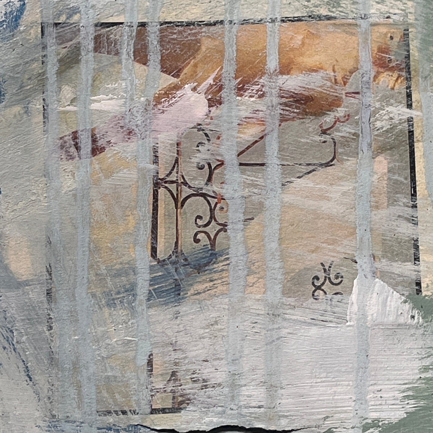 Original Mixed Media Abstract Art Painting 18x24 “Bevvy" Signed