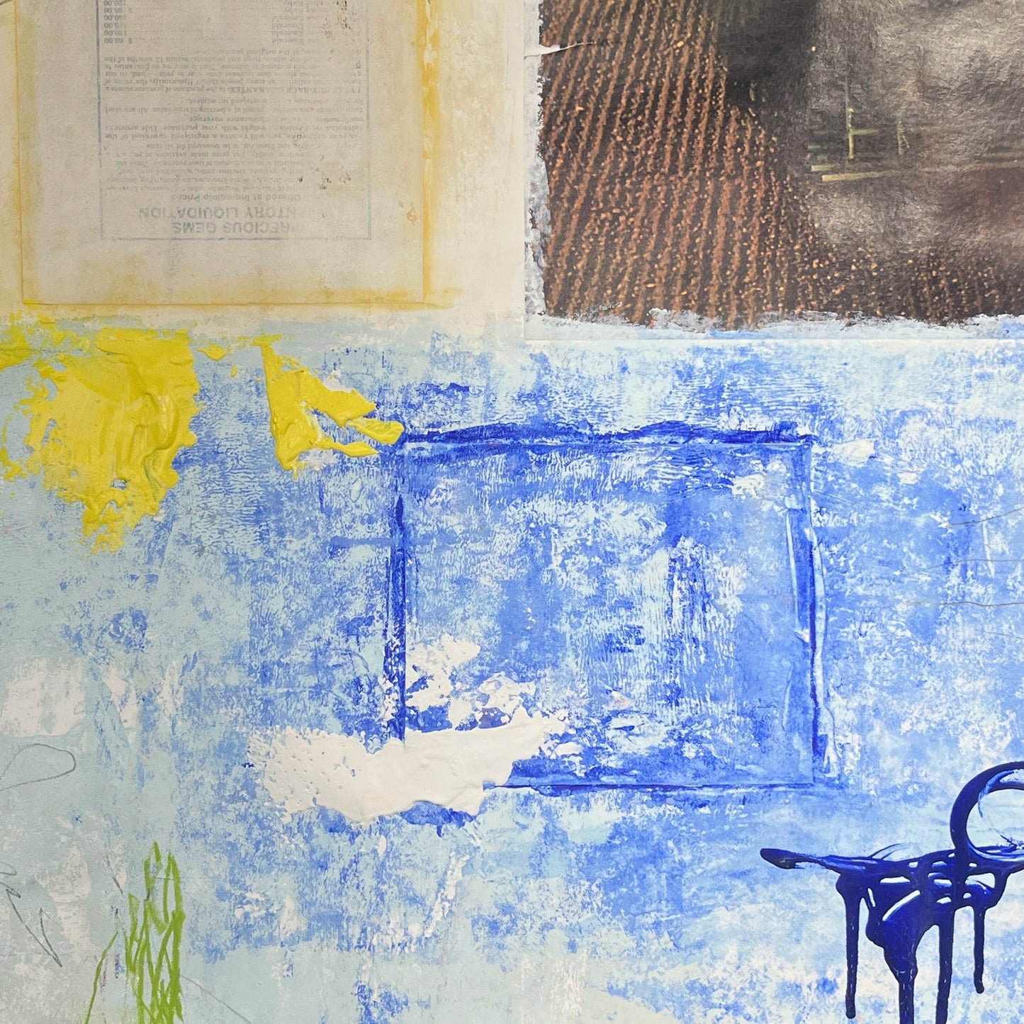 Original Mixed Media Abstract Modern Art Painting 18x24 "Susta" Signed