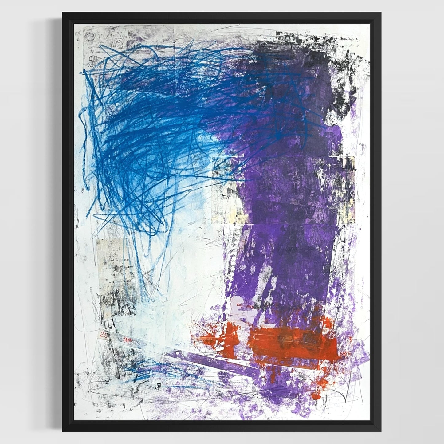 Original Mixed Media Abstract Modern Art Painting 18x24 "Syringadenous" Signed