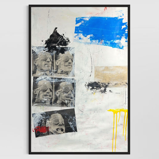 Original Mixed Media Abstract Modern Art Painting 24x36 "Solation" Signed