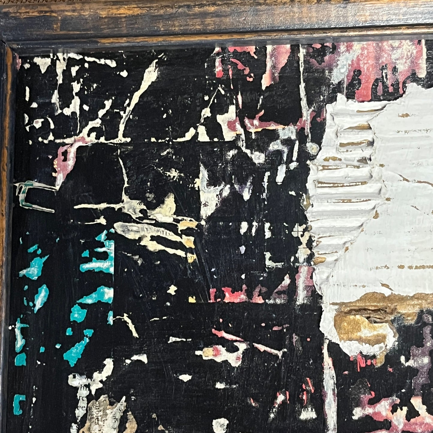 Original Framed Mixed Media Modern Art Collage Painting 10x13 "Unity"