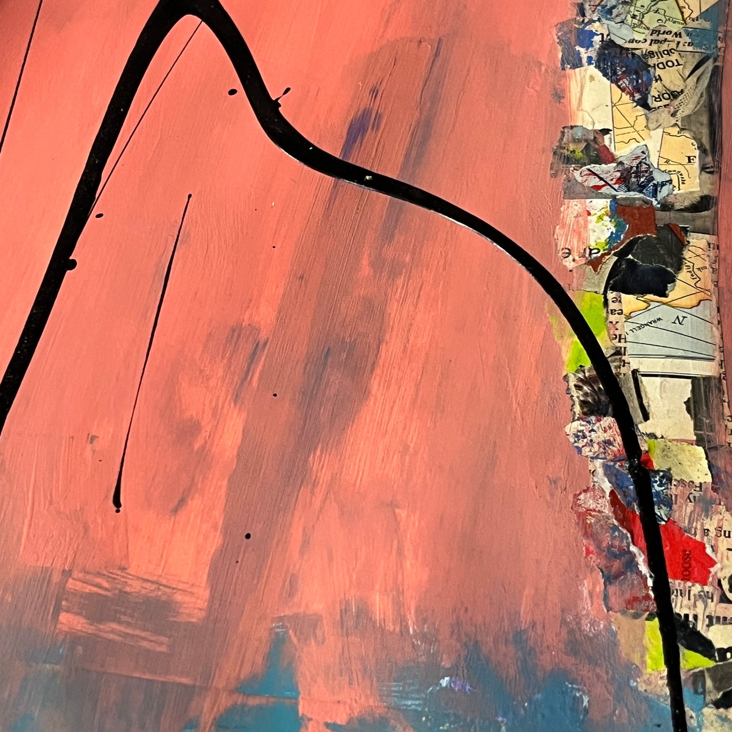 Original Mixed Media Abstract Art Painting 18x24 “Maze" Signed