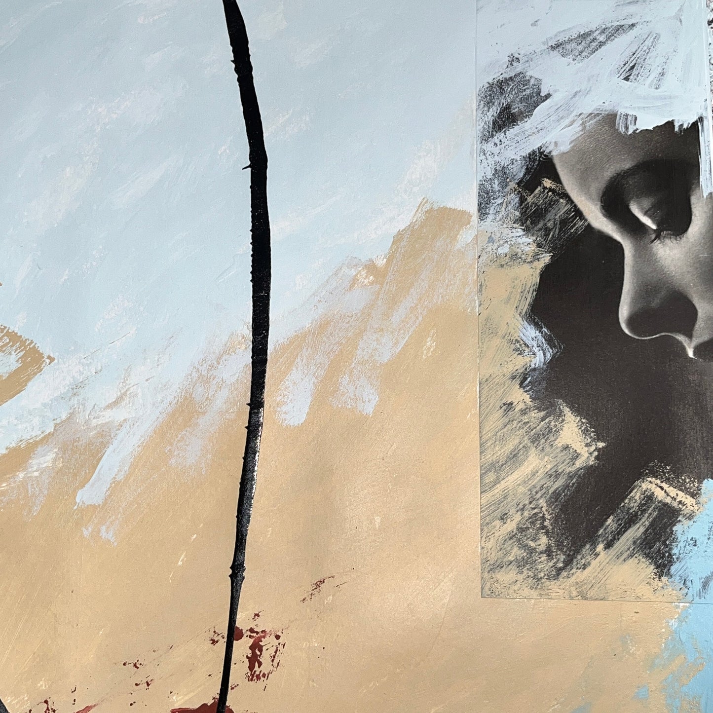 Original Mixed Media Abstract Modern Art Painting 18x24 "Viduous" Signed