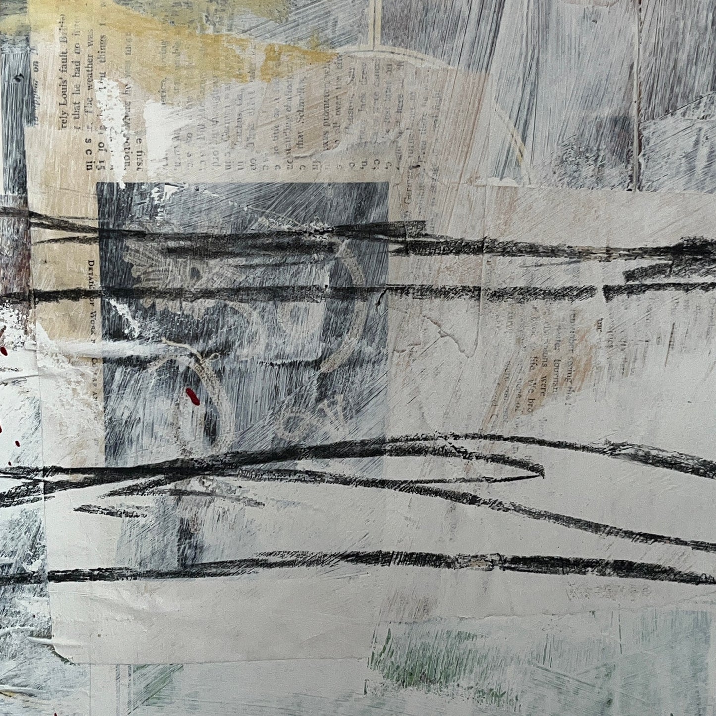 Original Mixed Media Abstract Modern Art Painting 18x24 "Unguiferous" Signed