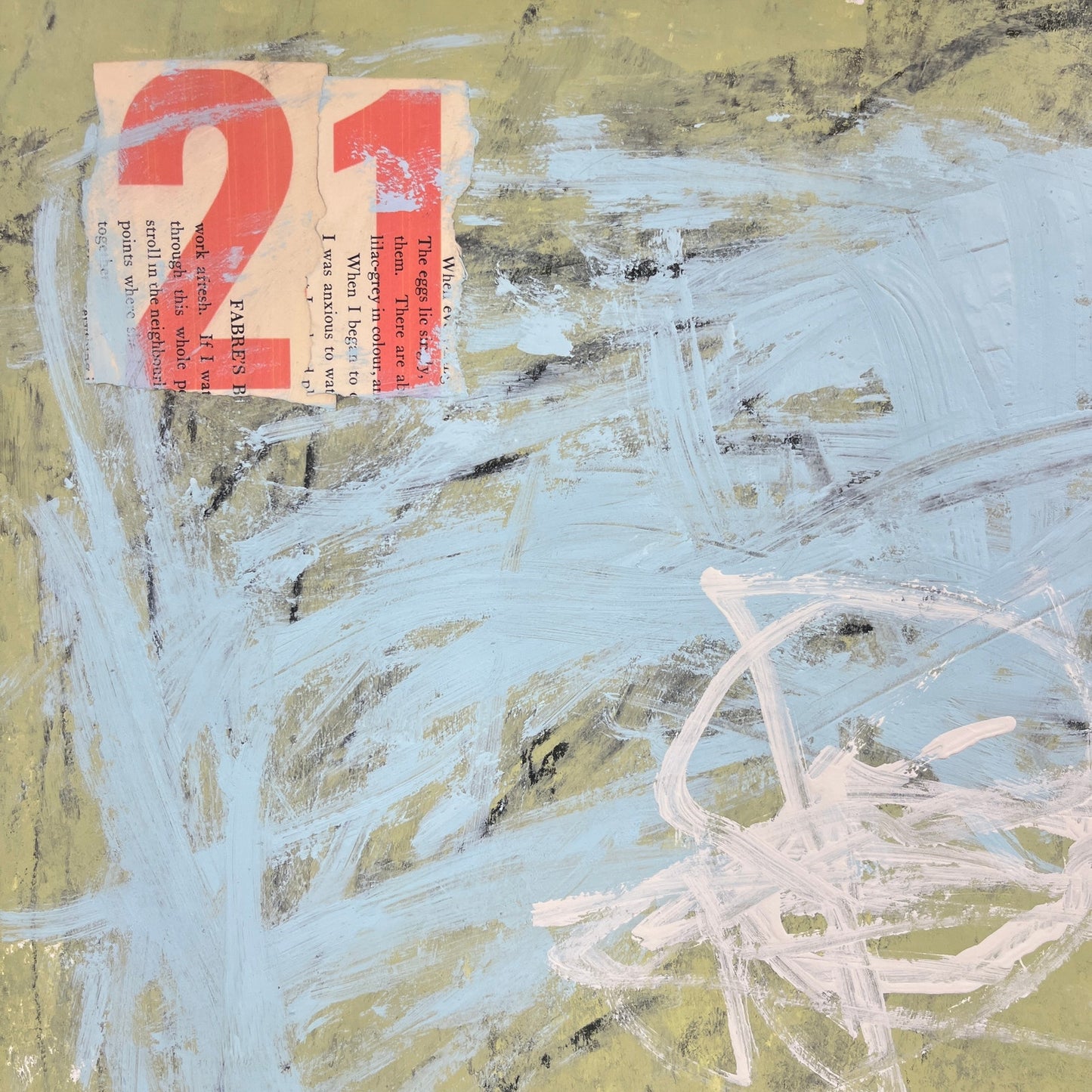 Original Mixed Media Abstract Modern Art Painting 18x24 "Unity 21" Signed