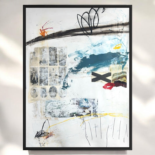 Original Mixed Media Abstract Modern Art Painting 18x24 "Nullibicity" Signed