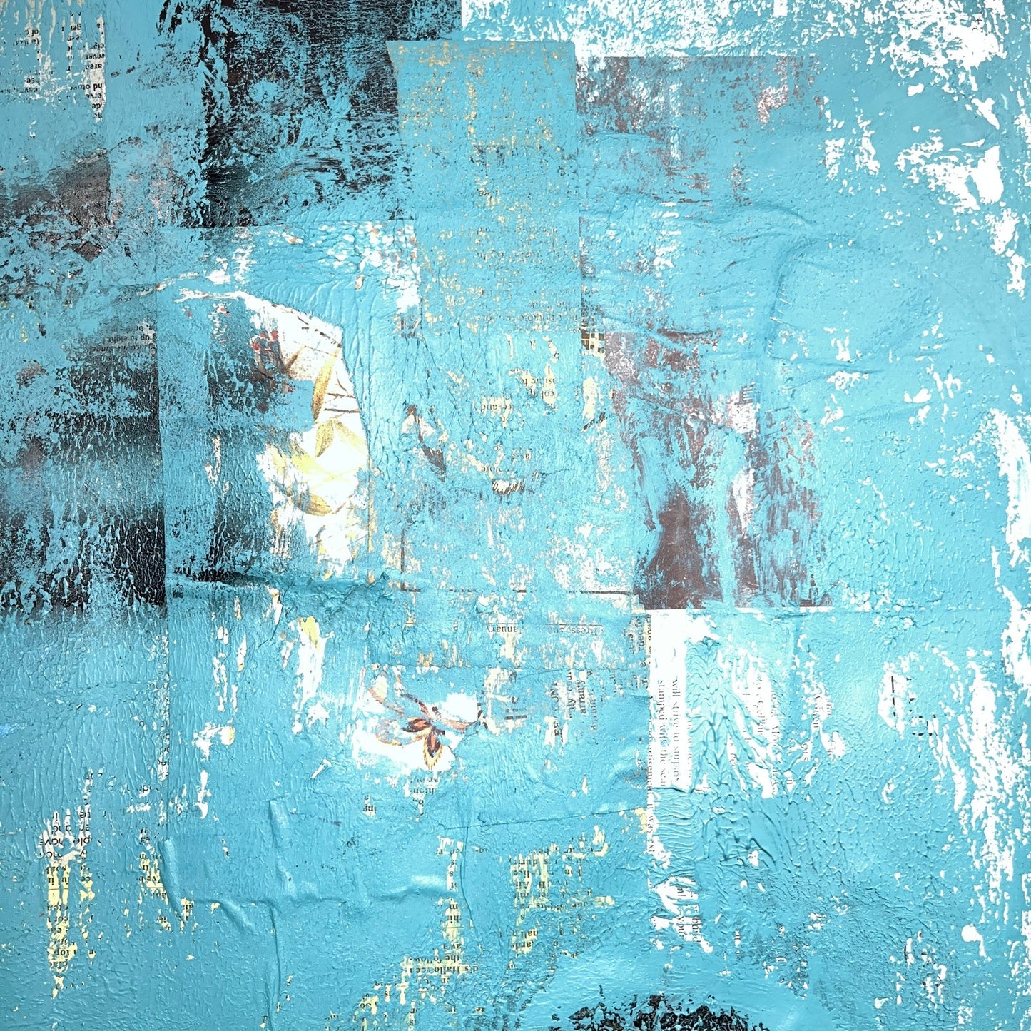 Original Mixed Media Abstract Modern Art Painting 18x24 "Multitarian" Signed