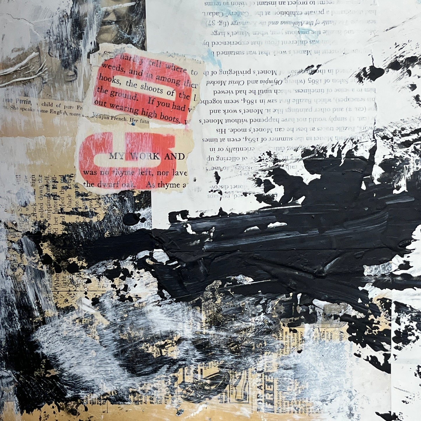 Original Mixed Media Abstract Modern Art Painting 18x24 "OCD" Signed