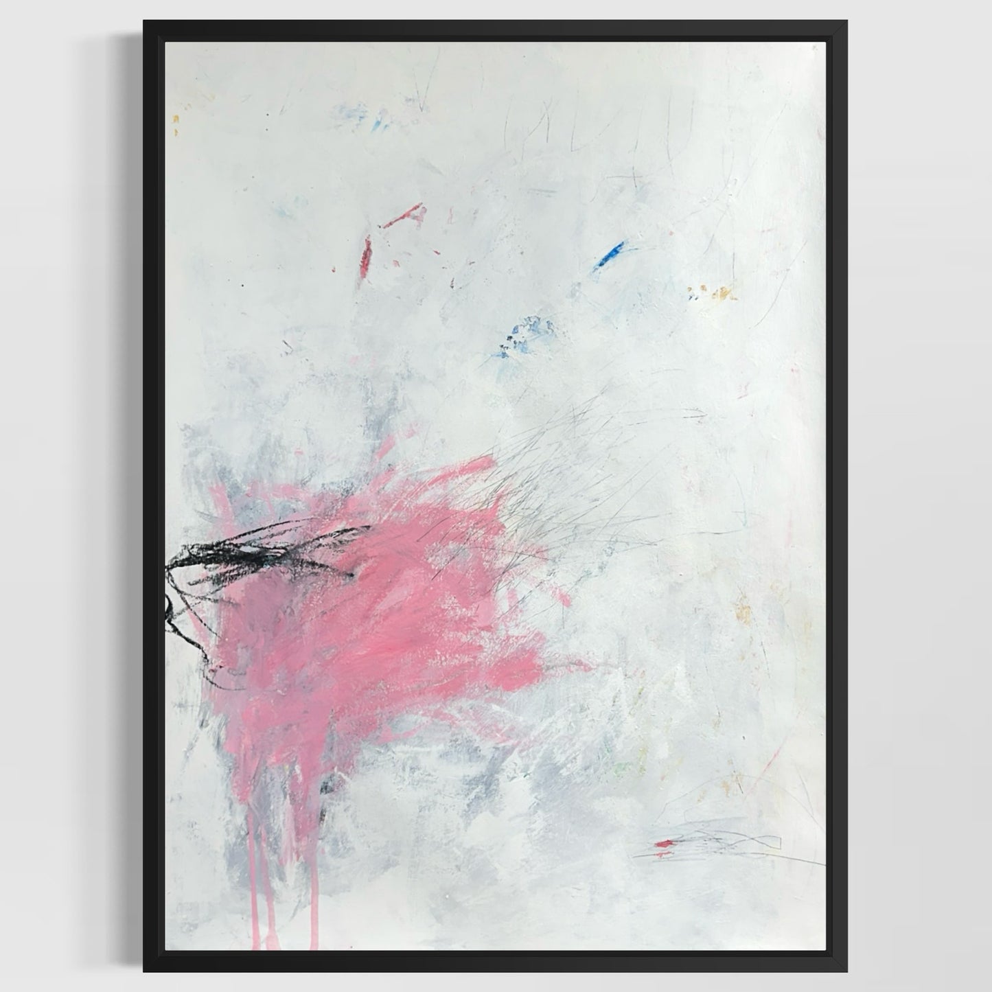 Original Mixed Media Abstract Modern Art Painting 18x24 "Hodden" Signed