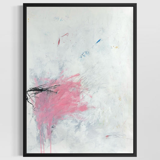 Original Mixed Media Abstract Modern Art Painting 18x24 "Hodden" Signed
