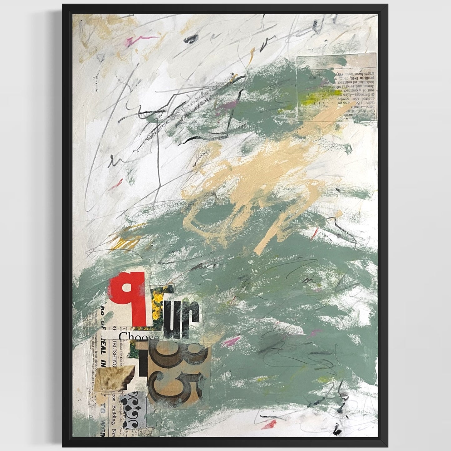 Original Abstract Modern Art Painting on Paper "Cataphract" #16 Signed