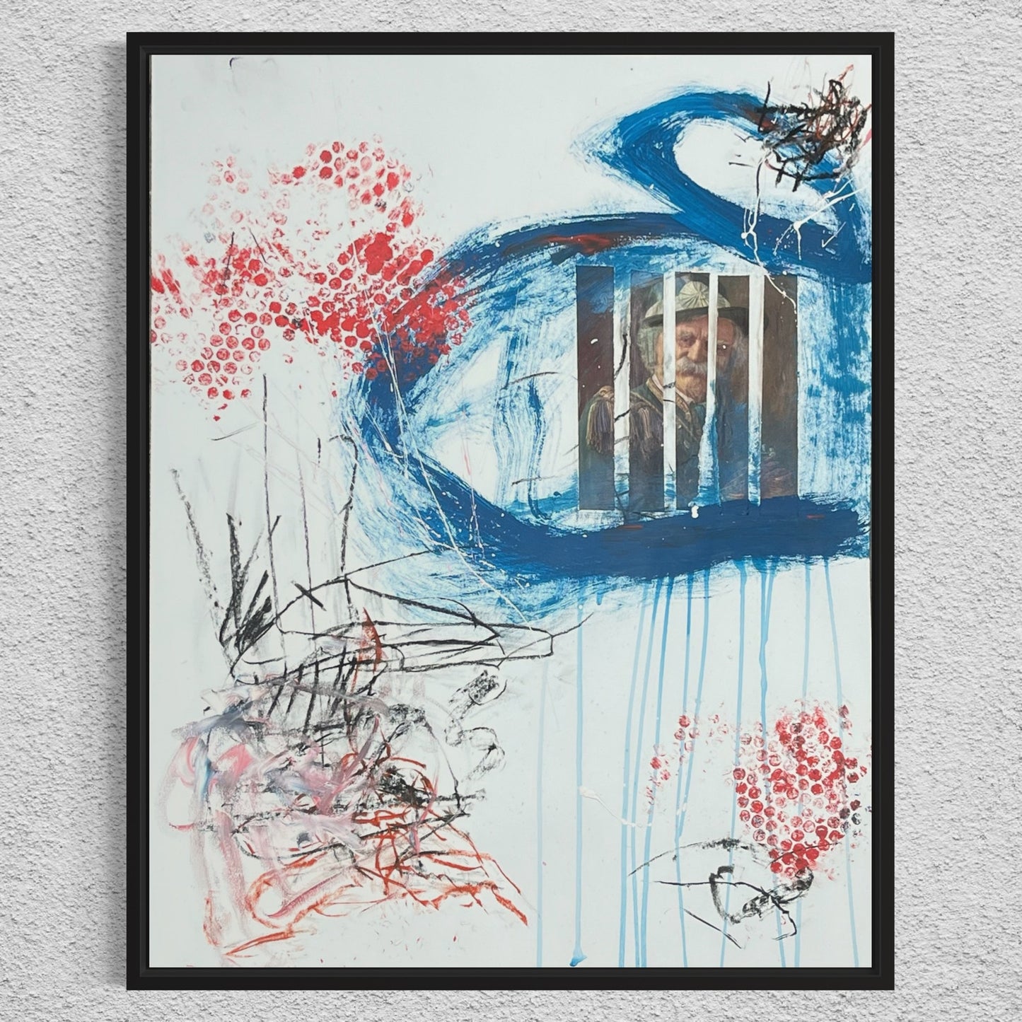 Original Mixed Media Abstract Art Painting 18x24 “Buttered" Signed