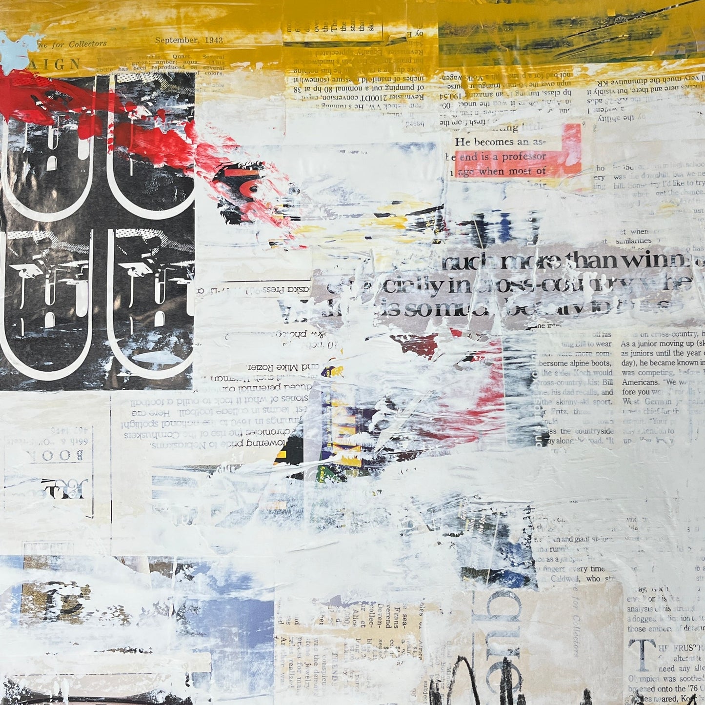 Original Mixed Media Abstract Modern Art Painting 18x24 "Bharal" Signed