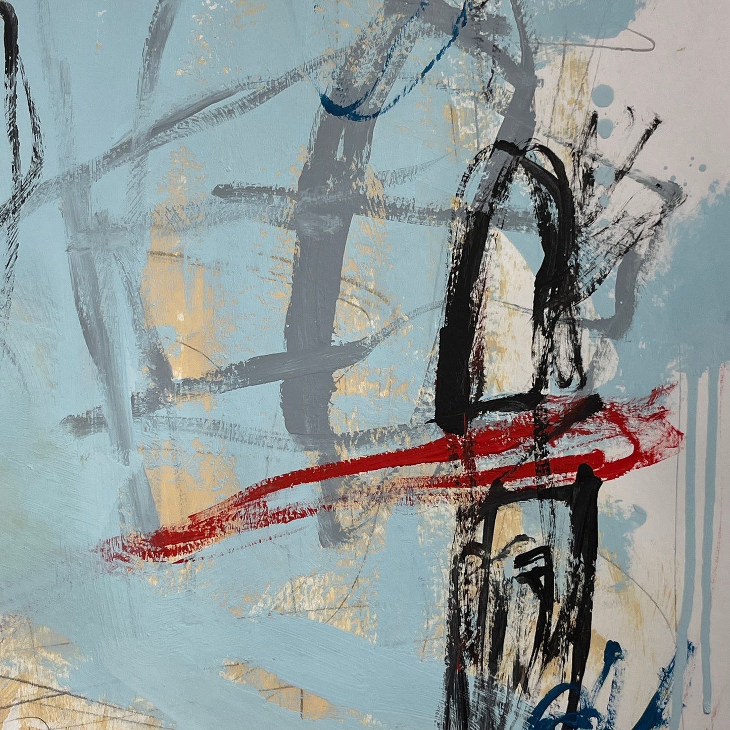 Original Mixed Media Abstract Modern Art Painting 18x24 "Rimple" Signed