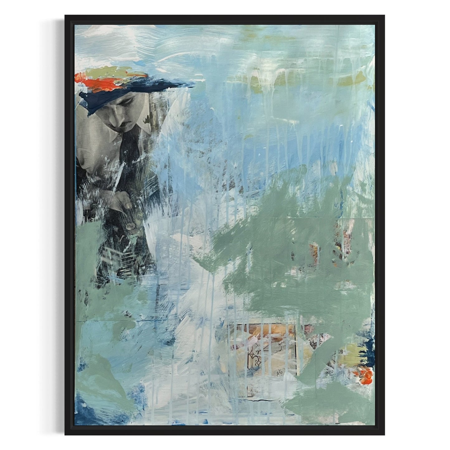 Original Mixed Media Abstract Art Painting 18x24 “Bevvy" Signed
