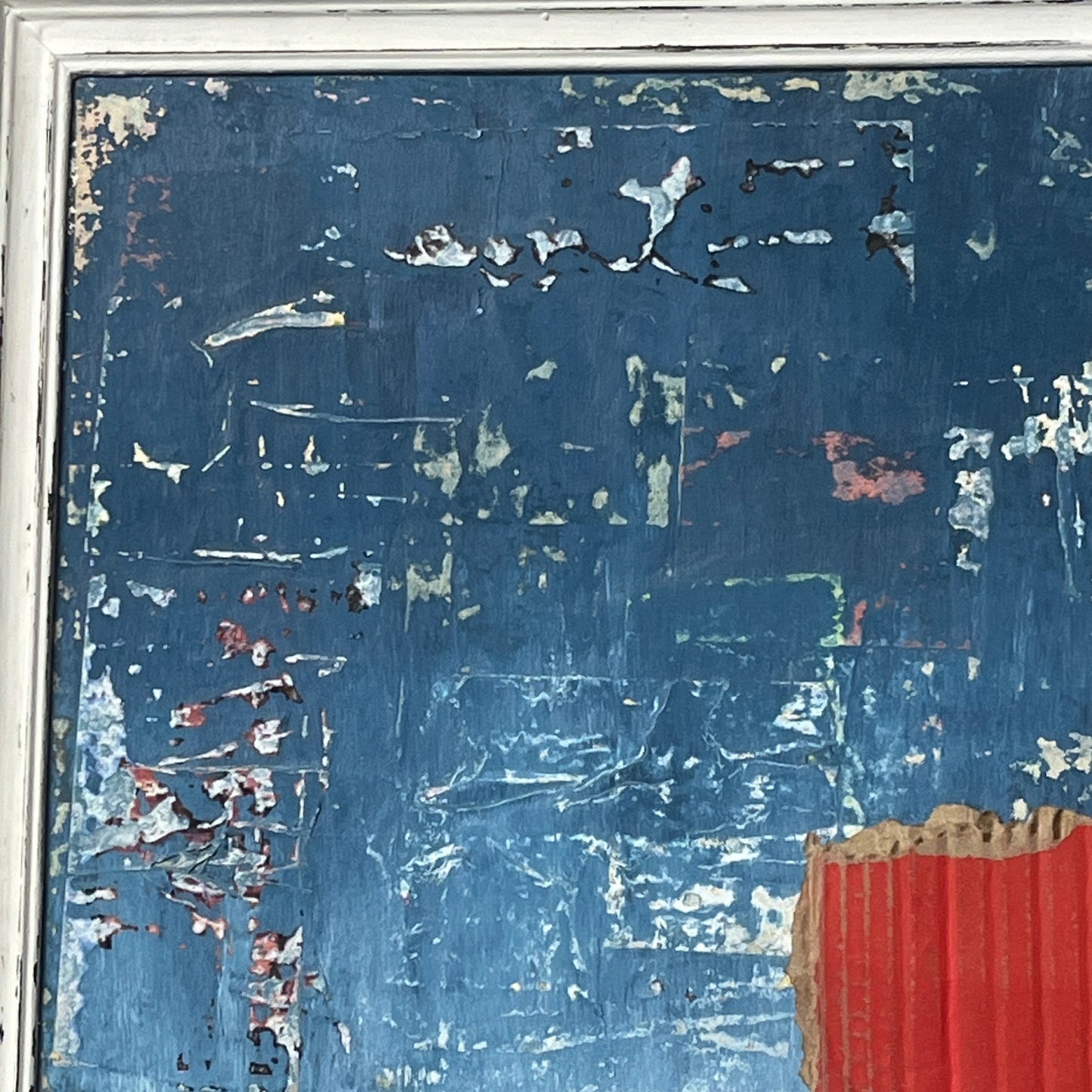 Original Framed Mixed Media Abstract Art Collage Painting 16x20 "Prevalence"