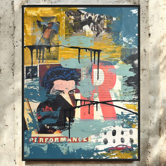 Original Mixed Media Abstract Modern Art Painting 18x24 "Equatorium" Signed