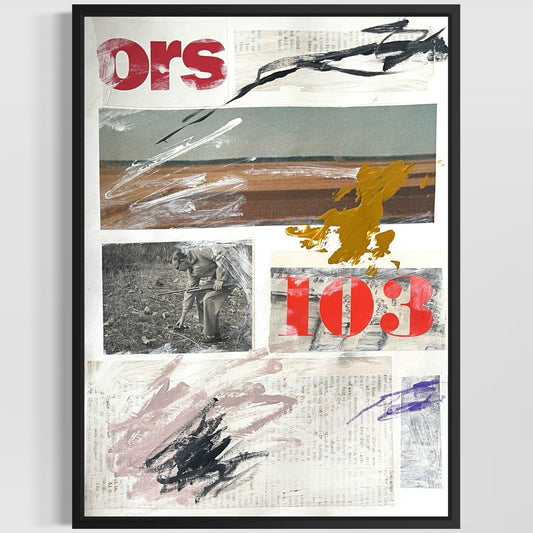 Original Abstract Modern Art Painting on Paper "Diphyodont" #17 Signed