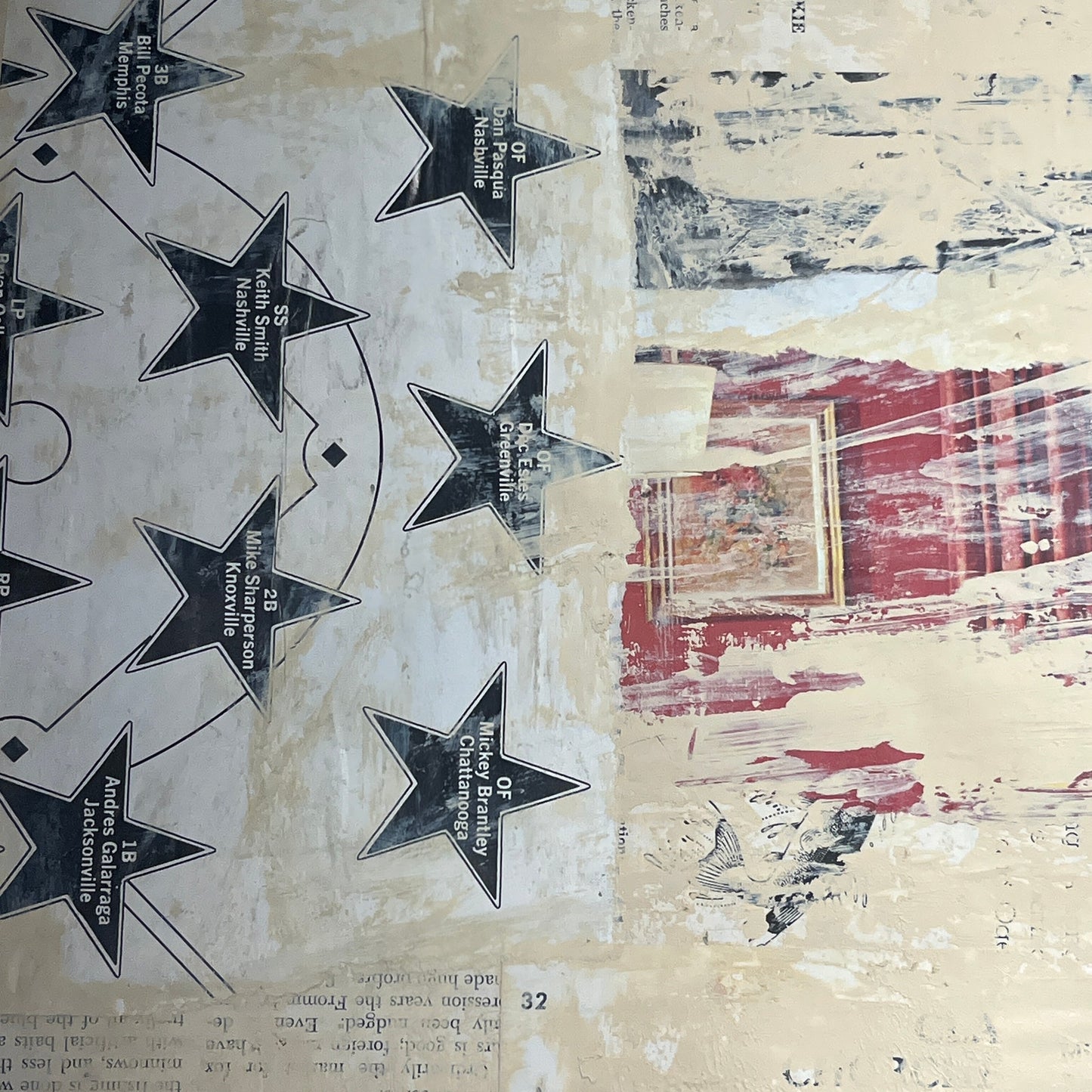 Original Mixed Media Abstract Modern Art Painting 18x24 "Melopepon" Signed