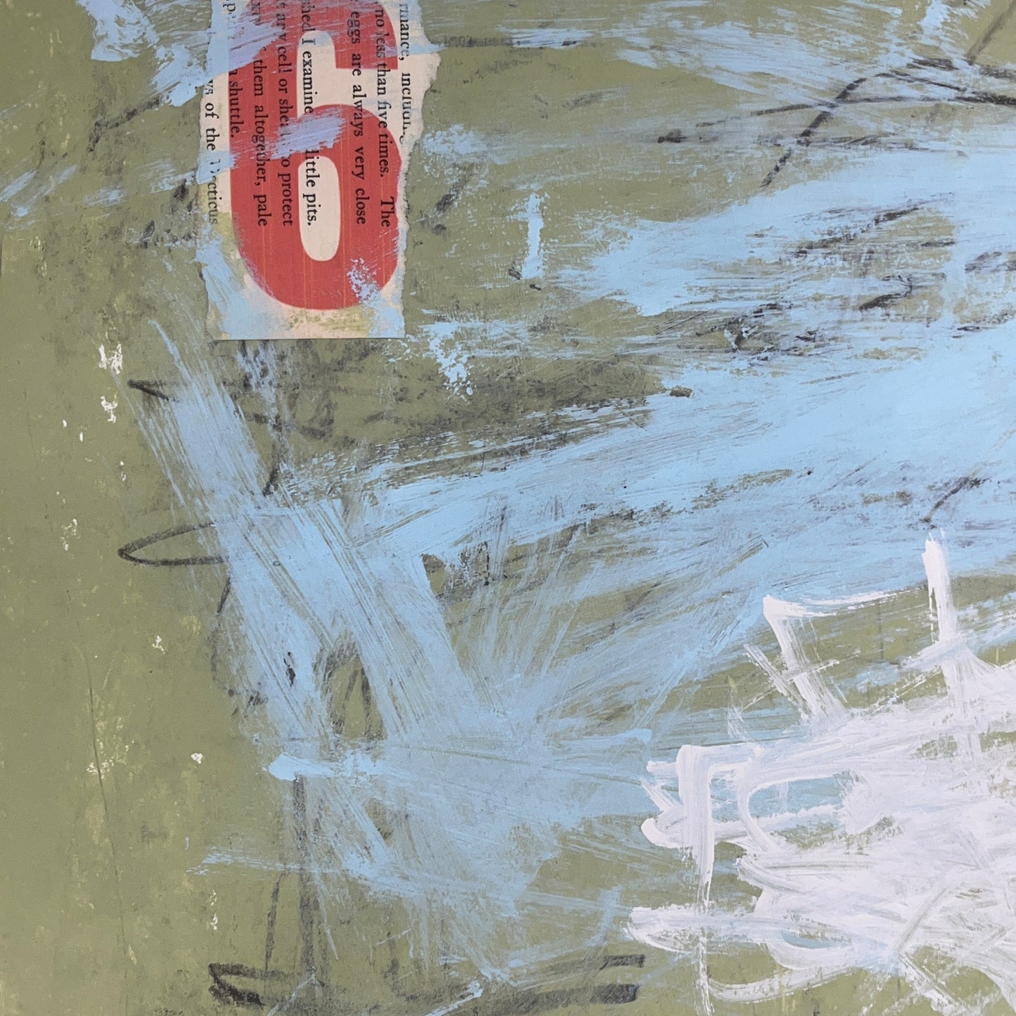 Original Mixed Media Abstract Modern Art Painting 18x24 "Unity 6" Signed