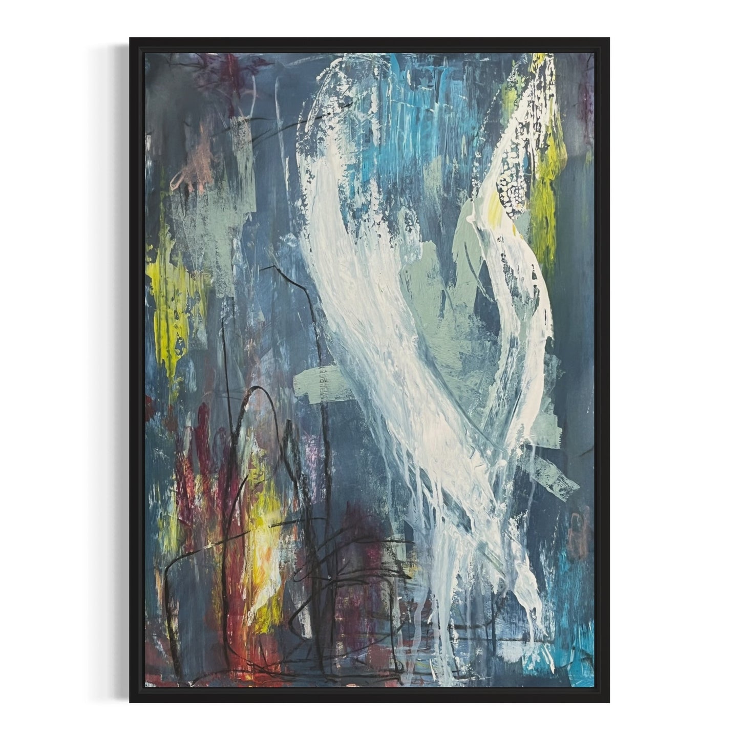 Original Mixed Media Abstract Art Painting 18x24 “Abundance" Signed