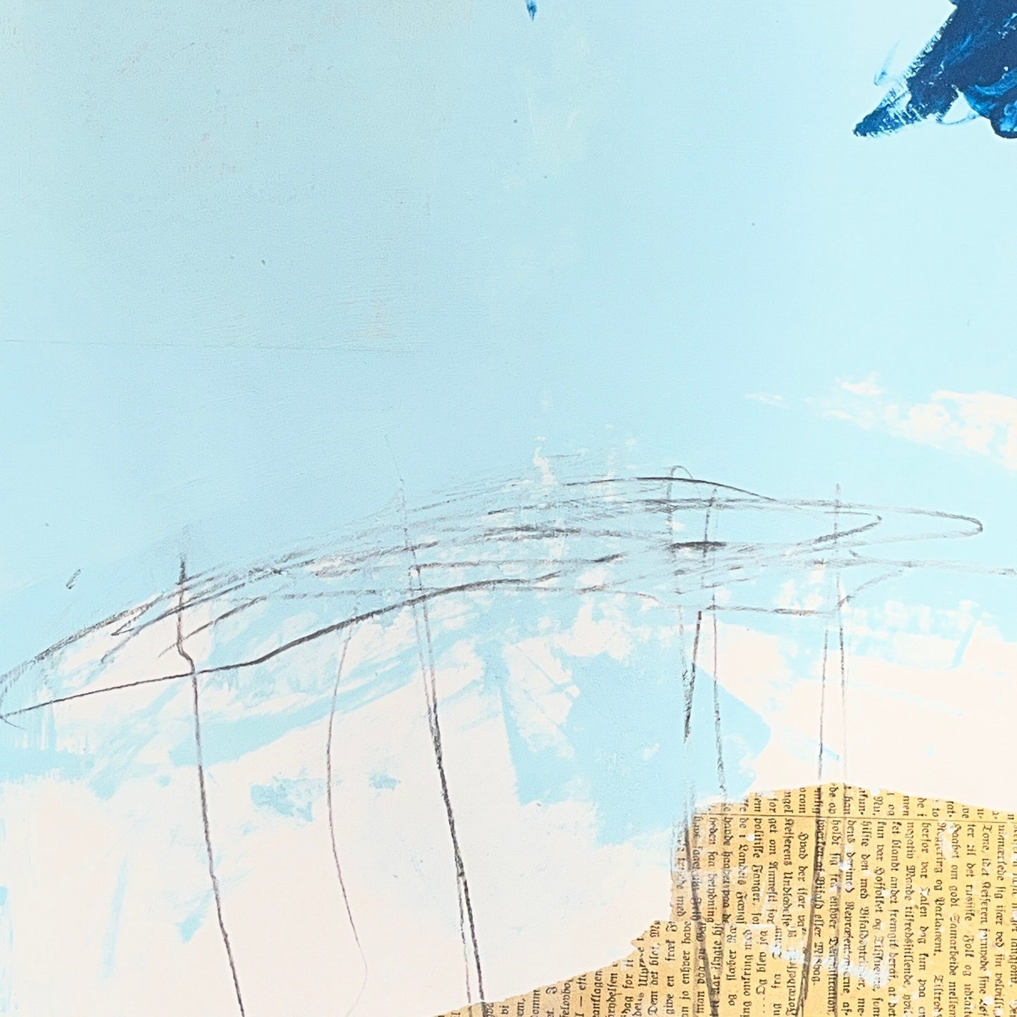 Original Mixed Media Abstract Modern Art Painting 18x24 "Delignate" Signed