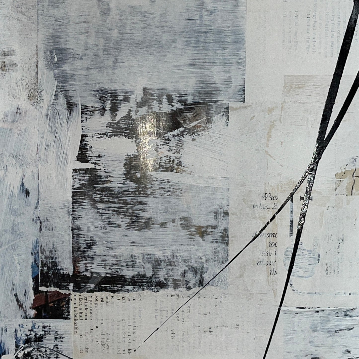 Original Mixed Media Abstract Modern Art Painting 18x24 "Polverine" Signed