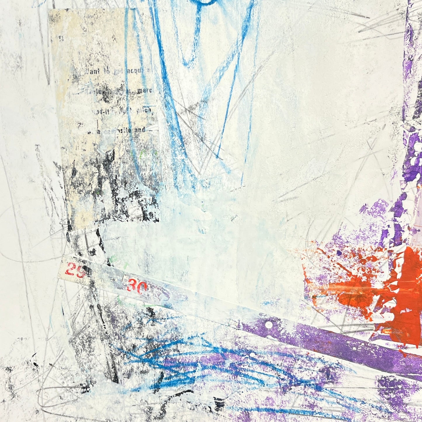 Original Mixed Media Abstract Modern Art Painting 18x24 "Syringadenous" Signed