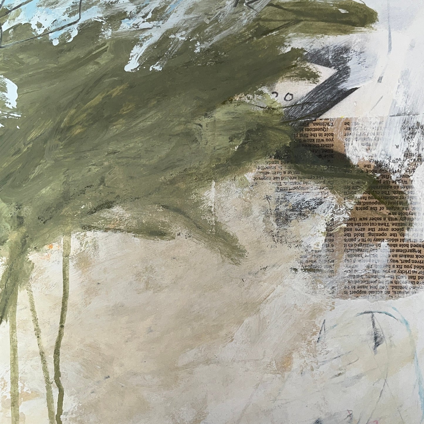 Original Mixed Media Abstract Modern Art Painting 18x24 "Norsel" Signed