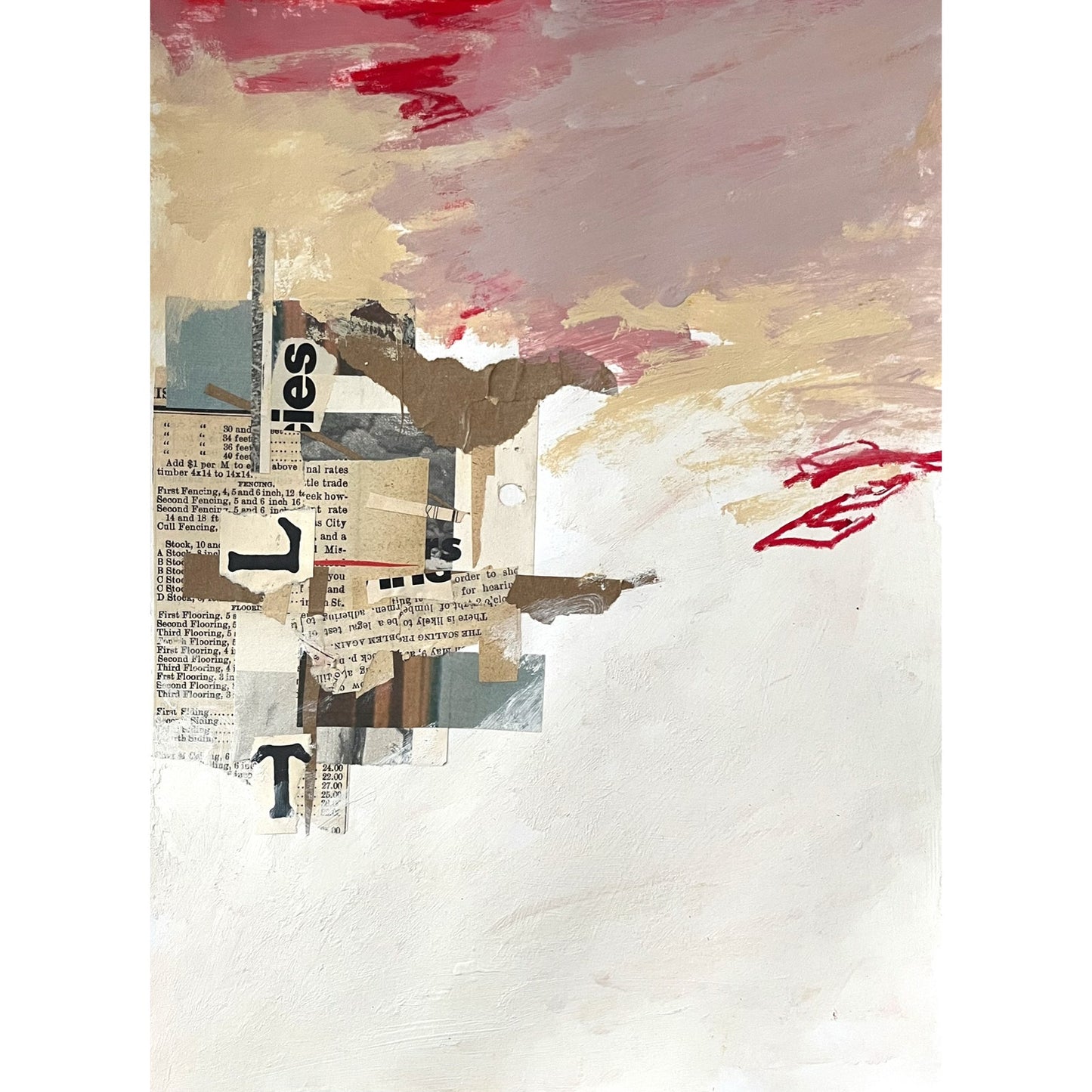 Original Abstract Modern Art Painting on Paper "Oculiform" #6 Signed